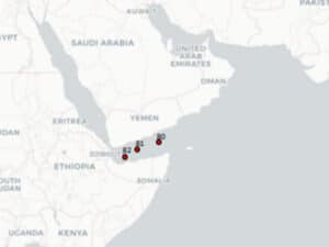 area of Houthi missile attacks