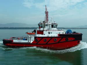 standby vessel on sea trials
