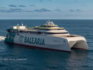 Baleària's second giant LNG-fueled fast ferry , Margarita Salas, enters service