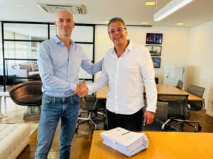 Daniel Reedtz Cohen, managing director of Svitzer Brazil and Fabio Vasconcellos, commercial director, Shipyard Rio Maguari.