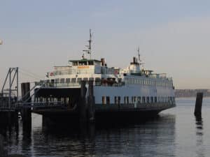 One of the two retired WSF ferries sold for recycling