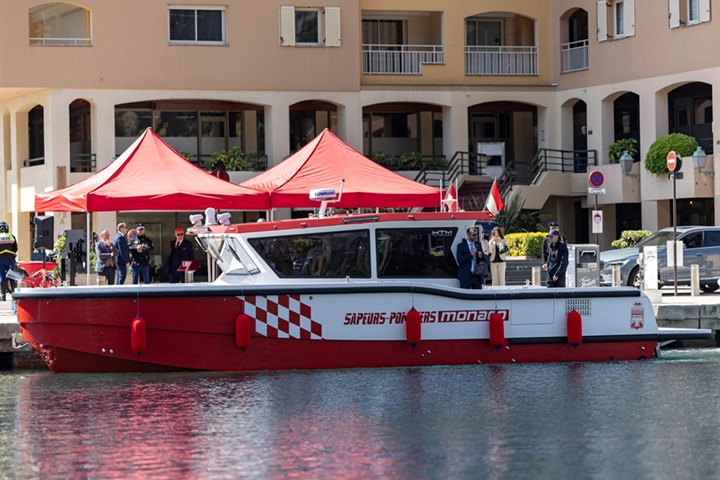 FPT INdustrial powered High Tech Marine fireboat