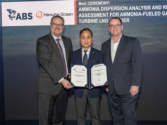 ammonia-fueled gas turbine certificate award