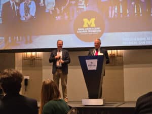 BHGI duo received their Rosenblatt-Michigan Awards at alumni event held during the SNAME Maritime Convention (SMC) in Norfolk, Va.