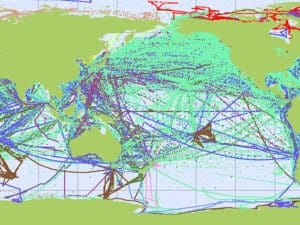 The Voluntary Observing Ships scheme (VOS).