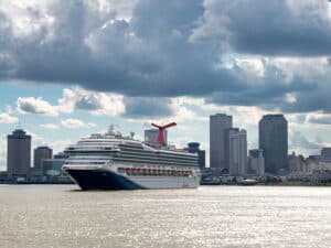 Cruise ship in New Orleans Port NOLA