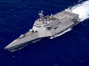 Austal USA built LCS transiting the Pacific