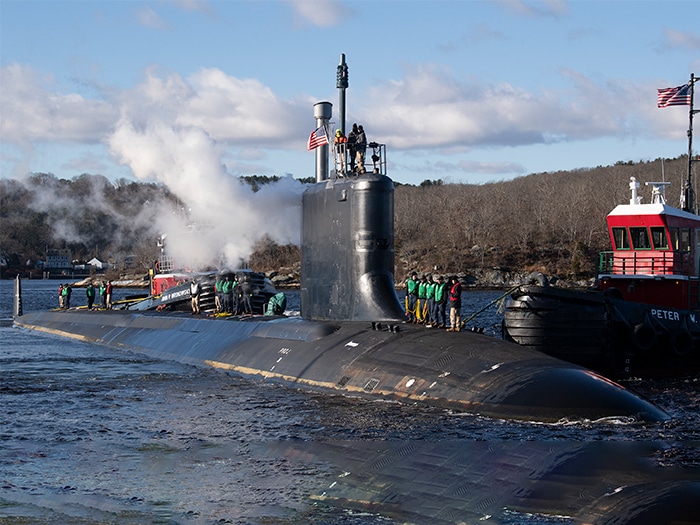 SSN 797 arrives at Naval Submarine Base New London