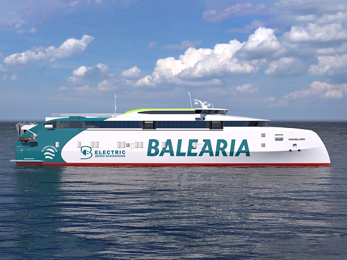 All-electric fast ferry