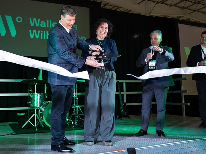 Georgia Ports president and CEO Griff Lynch (left) joins Wallenius Wilhelmsen executives for the ribbon cutting ceremony of Wallenius Wilhelmsen’s new 300 acre facility in the Port of Brunswick, Georgia.