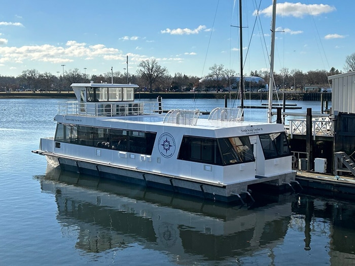 waterjet powered hybrid ferry