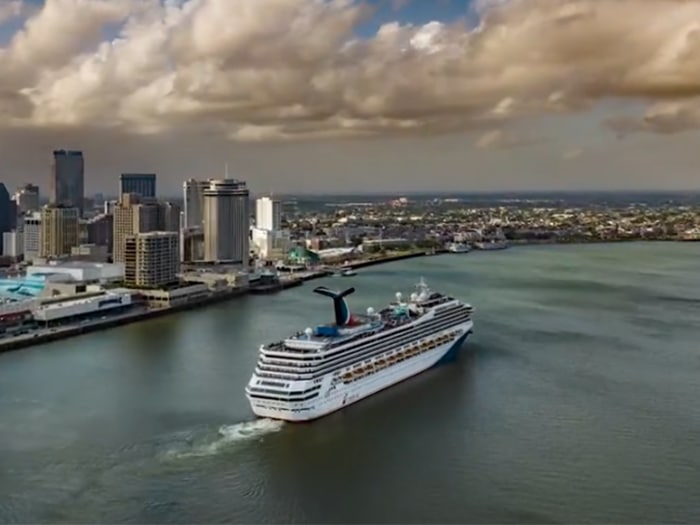 Cruise ship in Port NOLA