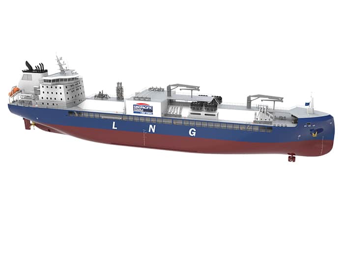 Schottel-equipped LNG bunkering vesssel