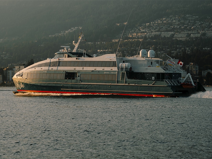 Hullo ferry service vessel