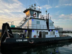 Lydia Ann Channel Fleet selected Laborde Products-provided Scania Engines for towboat. (Credit: Laborde)